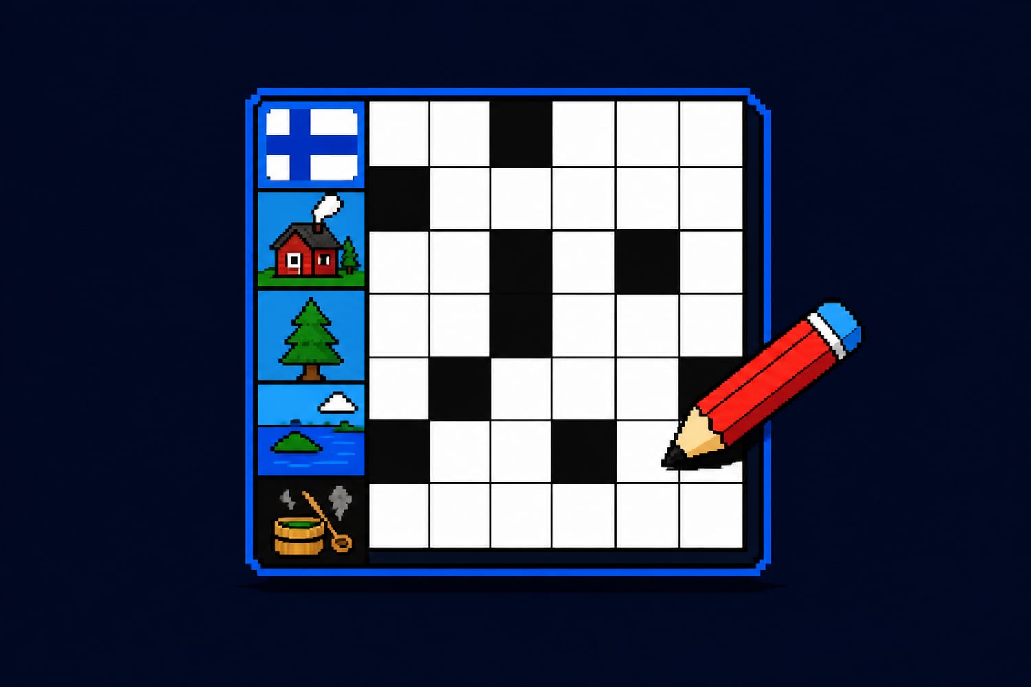 Why Finnish Crosswords Look So Different: The Picture-Clue Puzzle Tradition