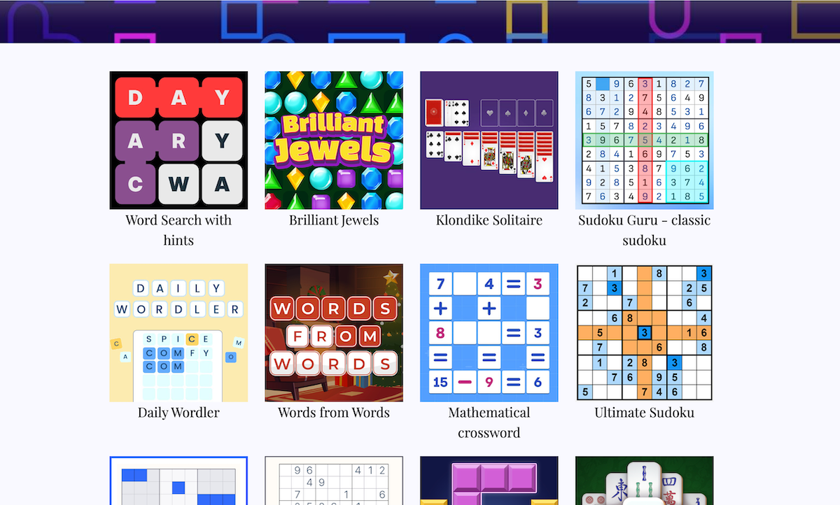 Puzzles Arcades Games