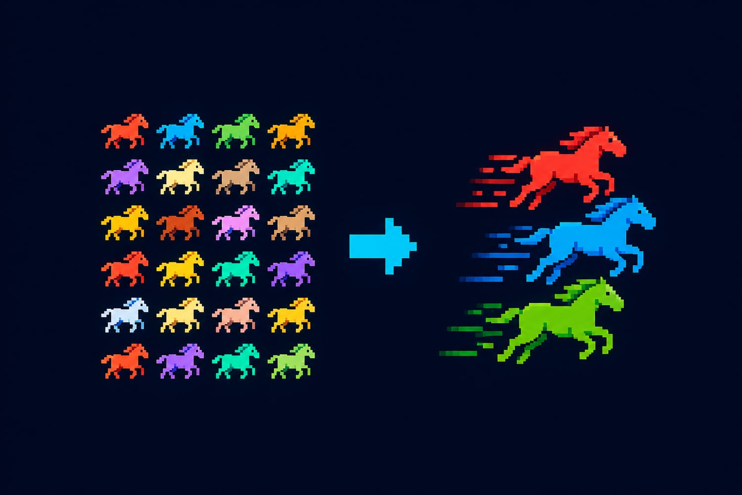 The 25 Horses Puzzle: How to Find the Three Fastest in Just Seven Races
