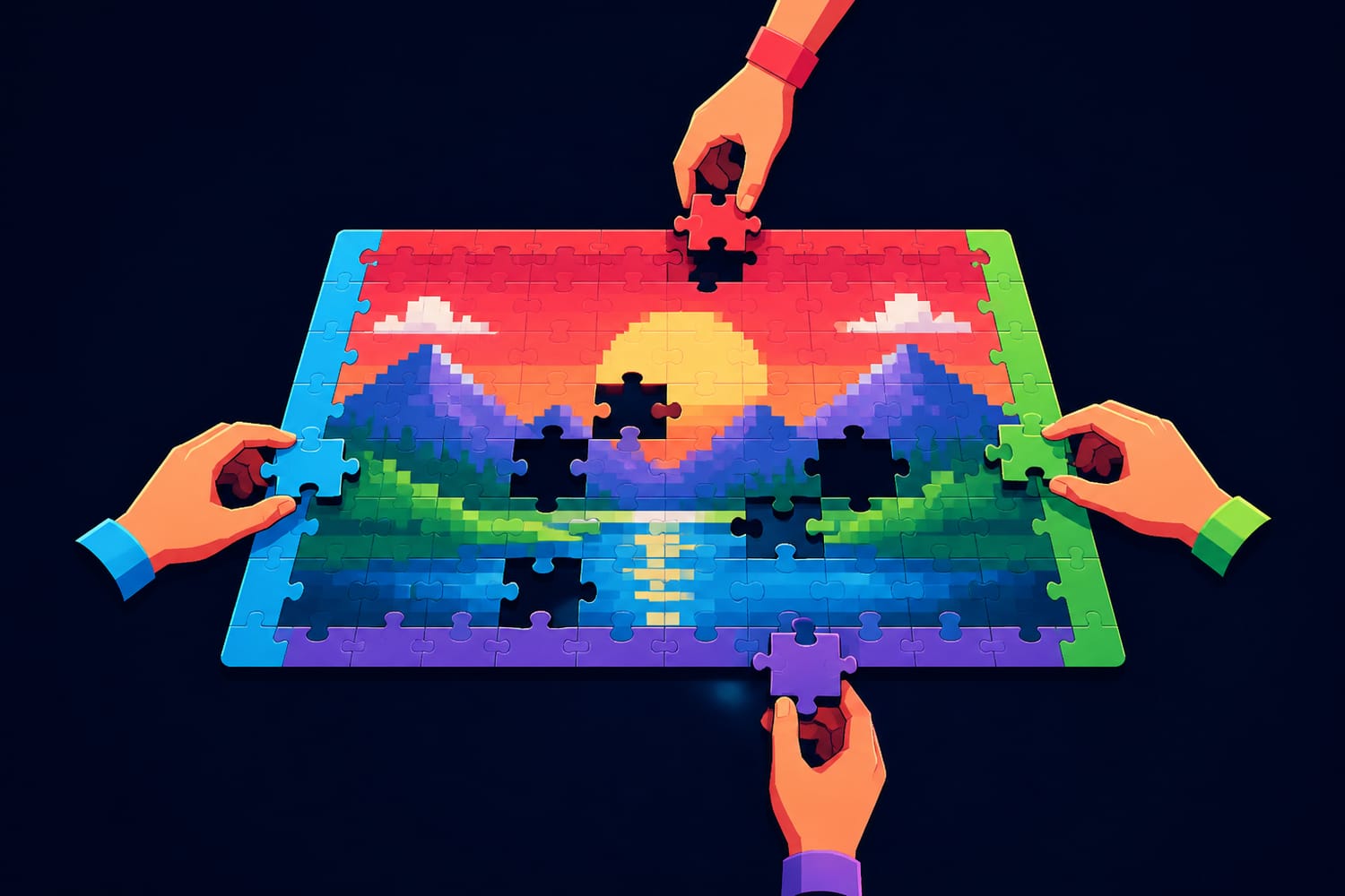 Inside Speed Puzzling: How Teams Finish 500-Piece Jigsaws in Under an Hour