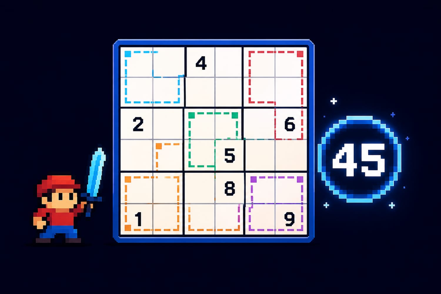 Killer Sudoku for Beginners: How to Use Cage Sums and the 45 Rule