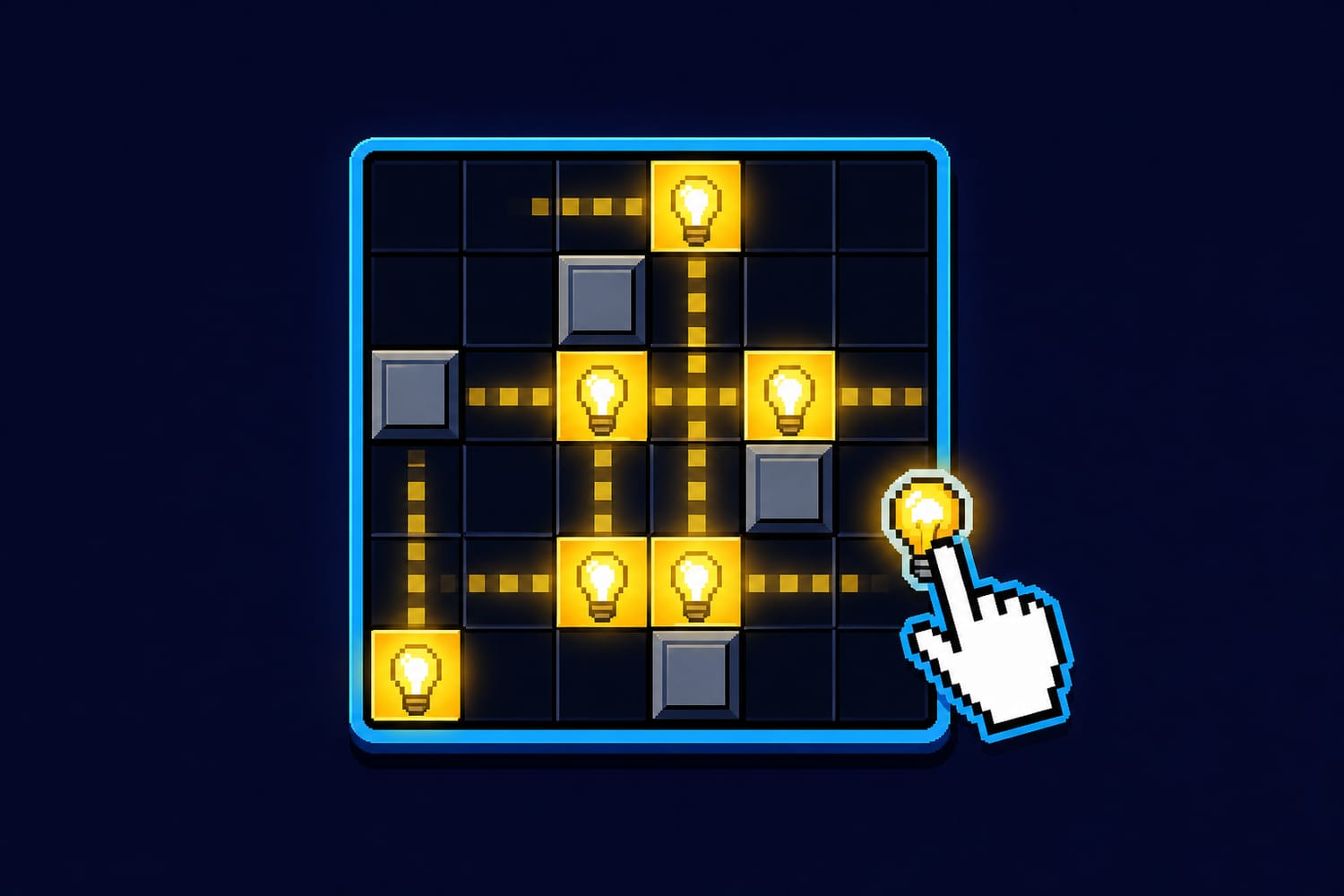 How to Solve Akari (Light Up) Without Guessing: Wall Clues, Forced Bulbs, and Shadow Checks